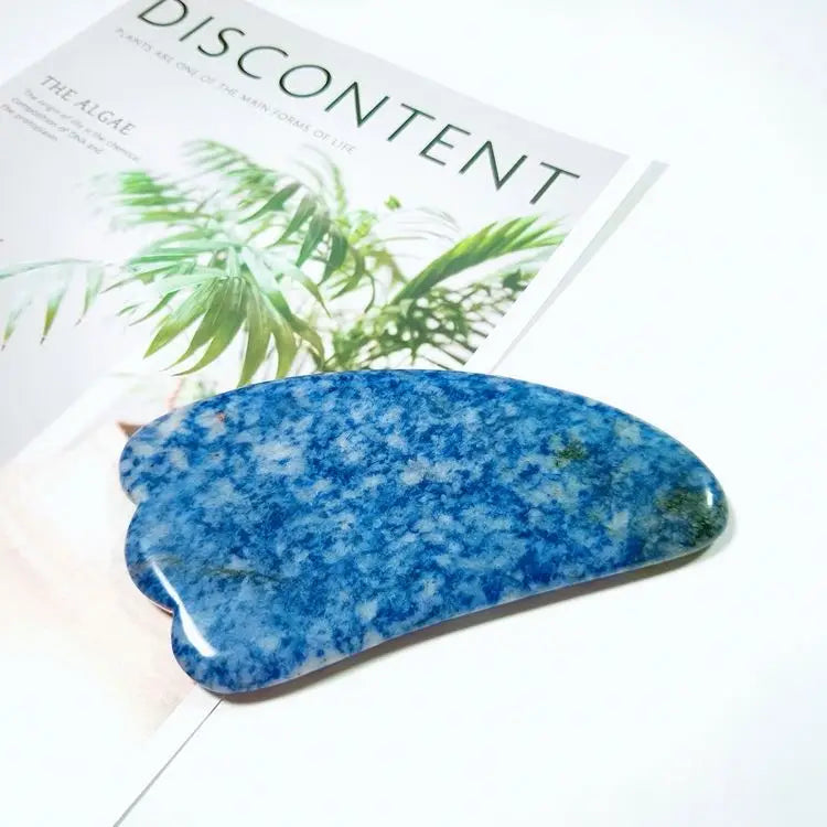 2026 GUA SHA Heart Shaped Gua Sha Stone Pink Blue Spot Jasper Jade Stone Scraping Massage Tool Gua Sha Board