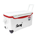 35L ABS Plastic Multifunctional Seat with Pull Rod and Wheel 48 Hour Thermal Insulation Fishing Cooler Box Fishing Gear Tackle