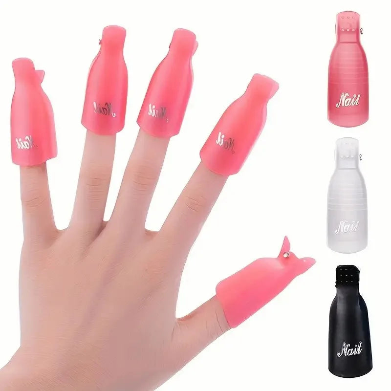 Nail Wrap Gel Polish Remover Soak Off Cap Clips Reusable Nail Art Soak Off Clip