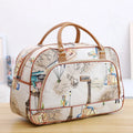 Large Capacity Men's Women's PU Duffel Travel Bag Factory Wholesale Short Carry-on Duffel Bag with Fashionable Cartoon Pattern