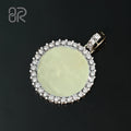 85.8g 70mm VVS Moissanite Circle Pendants Factory Wholesale Round 925 Sterling Silver Pendant Fine Jewelry