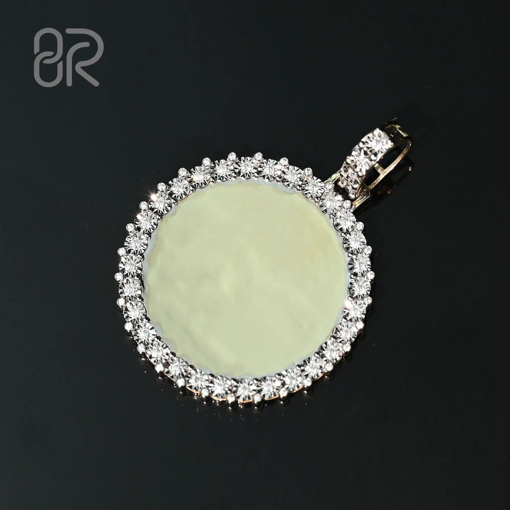 85.8g 70mm VVS Moissanite Circle Pendants Factory Wholesale Round 925 Sterling Silver Pendant Fine Jewelry
