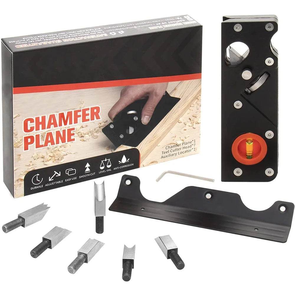 Wood  Hand Planer Quick Edge Trimming and Chamfering Edge Corner Woodworking Hand Plane for Carpenter