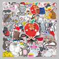 50PCS Popular Car Stickers Cartoon Decoration Personalized Diy Waterproof Mouse Stickers