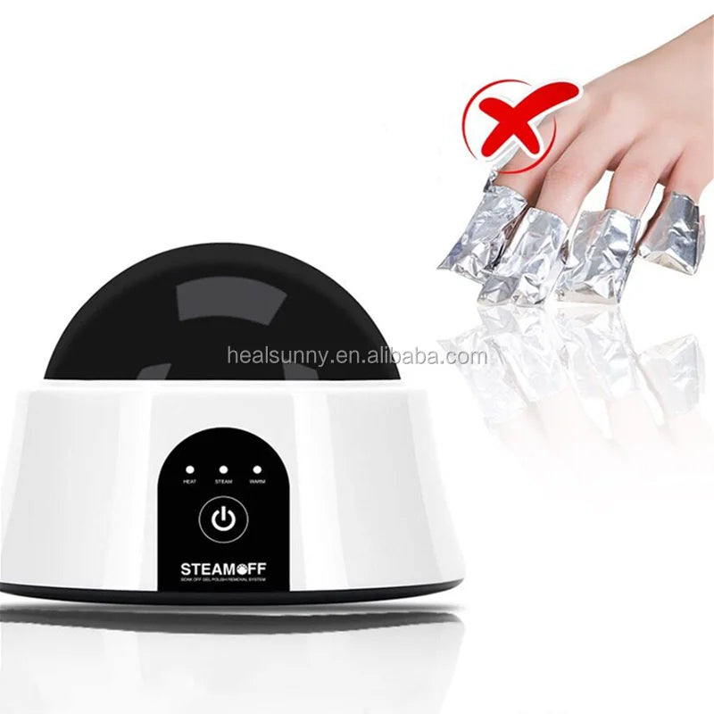 Electric Auto 5-Finger Gel Nail Polish Steam Remover for Professional Salon & Home Use