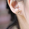 Customized Unique Design Minimalist Korean Style butterfly Stud Earrings