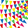 Hot Sale Custom  Small String Banner Manufacturer Different Triangular Bunting Pennant Flags Triangle Flag Banner