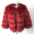 2022 New Arrives Winter Fluffy Customized Colors Faux Fur Coats for Women