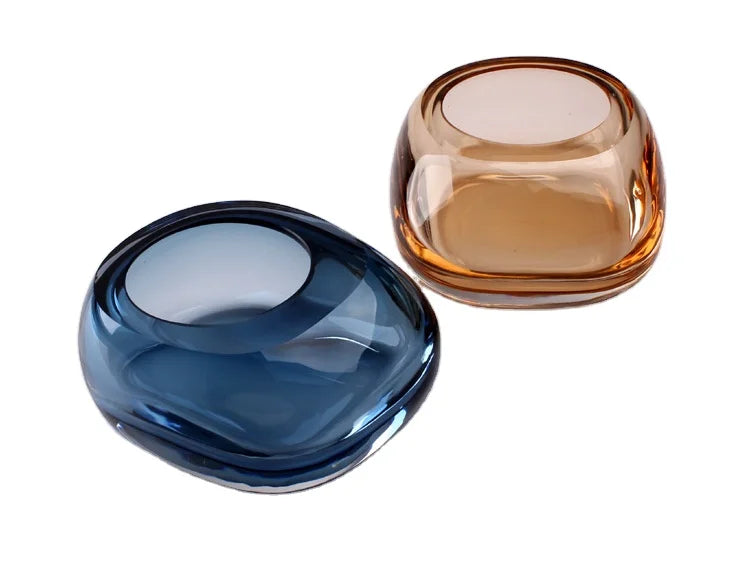 Wholesale High Quality Unbreakable Decorative Ash Tray Crystal Glass Cigar Ashtray for Smoking