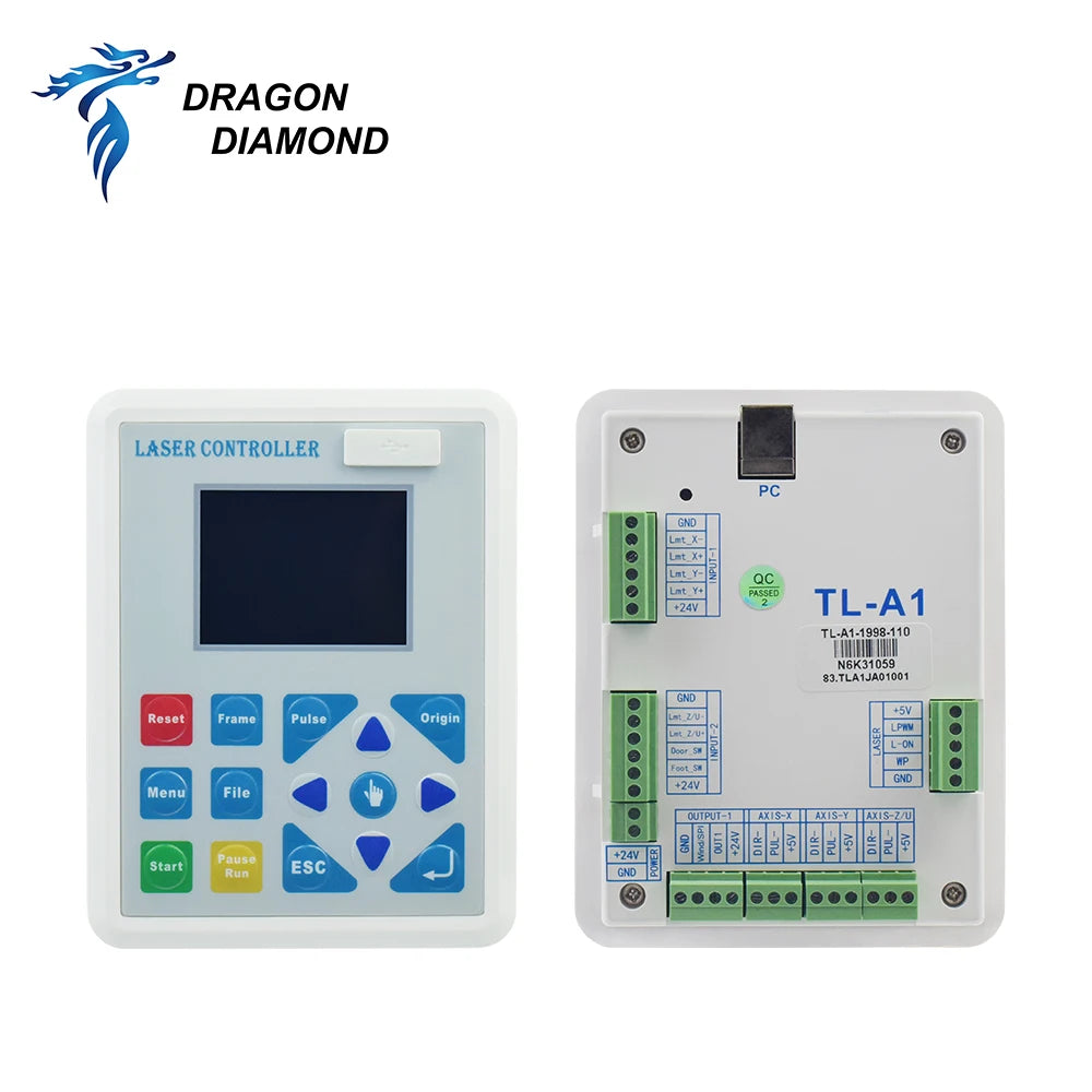 Dragon Diamond TL-A1 Laser Controller System 6090 6040 Replace Ruida Leetro Trocen Dc 24V 2A TL-A1