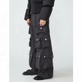 OEM Latest Unique Design Jeans Trousers for Men Street Wear Stock Cargo Flared Jeans Men Pants