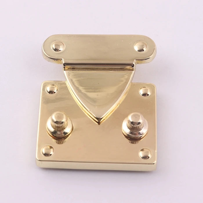 Gold Zinc Alloy Metal Wooden case Combination Lock Suitcase Bag Press Lock