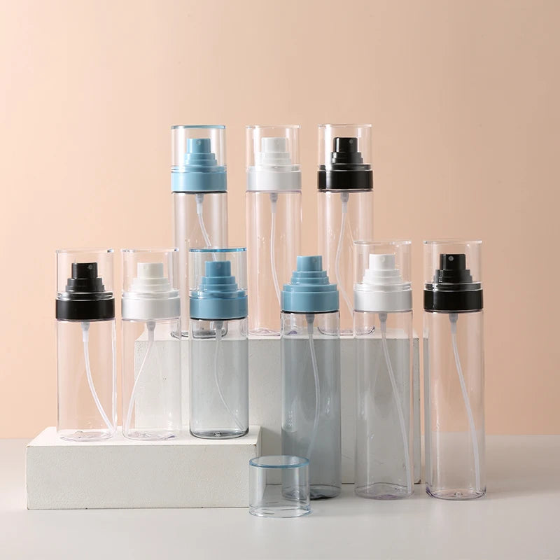 Hot Sale PETG Facial Mist Toner Pump Spray Bottle 80ml 100ml 120ml Plastic Unique Fine Mist Cosmetic Spray Bottle