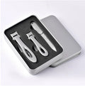 FOCSTAR BT2030 Stainless Steel Silver/Black Oversized Thick Nail Clippers Wide Opening Jaw for Finger & Toe