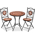 Retail Round Metal Balcony Courtyard Bistro Garden Coffee Restaurants Camping Folding Furniture Tables and Chairs