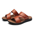 Design Summer Men Flat Sandals Leather slippers