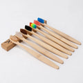Private Label 6-Packs Eco-Friendly Bamboo Toothbrush Soft Bristle Custom Logo