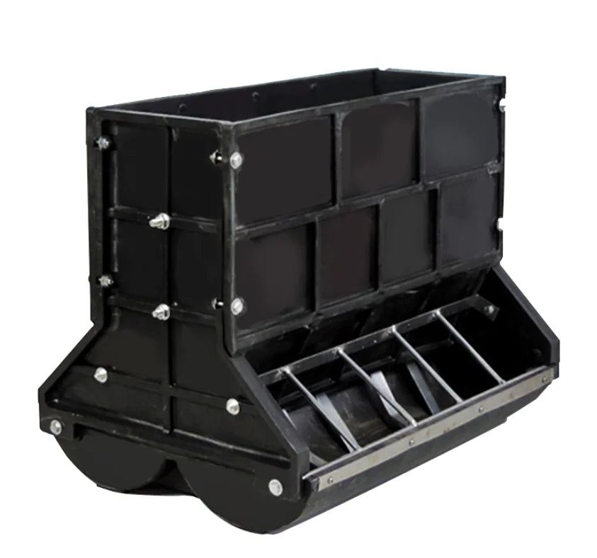 New 10 Holes Piglet Plastic Feed Trough Double Fabric Tank Feeder Durable Easy to Use