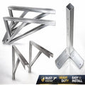 Heavy-Duty Aluminum Right Angle Bracket | Customizable Solid Support with Welding Service for HVAC System Components