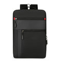Vintage Reflective Anti-Theft USB Backpack Large Waterproof Sport Polyester Lining Zipper Closure Unisex Black Letter Pattern