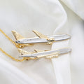 2025 Hot Sale 2 Different Designs Man Shirt Souvenir Gifts Pane Tie Clip Airplane Tie Pin Aircraft