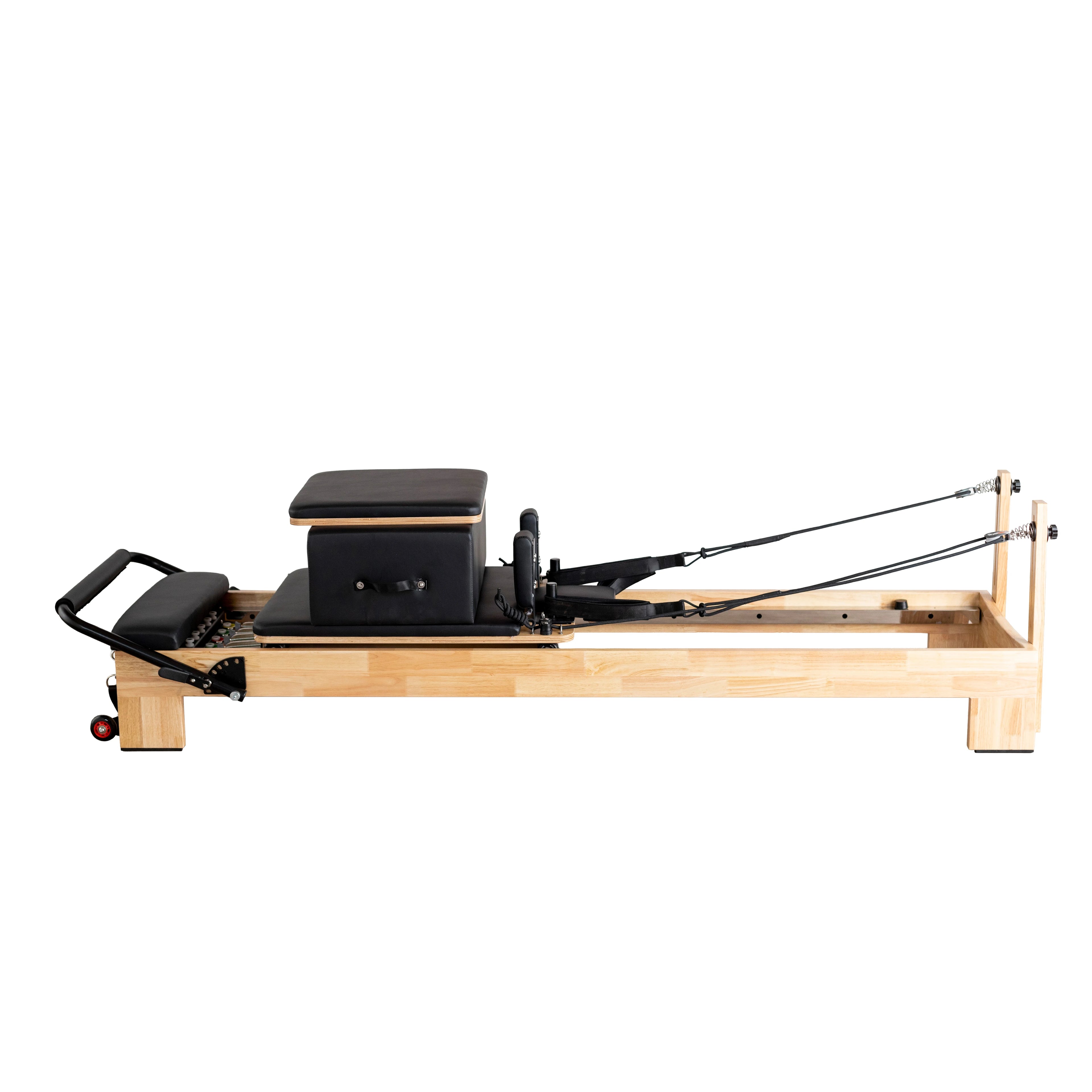 Home Use Professional Hot pink Oak Stable Wooden Clinical Pilates Reformer Machine Wood
