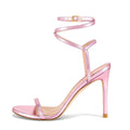 High Heel Sandals for Women Party Shoes Lace up Ankle Buckle Strap Open Toe Heels
