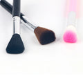 Custom Long Handle Soft Glitter Remove Big Nail Dust Clean Brush Portable Manicure Colorful Dust Brush with Synthetic Hair