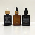 Custom Frosted Amber square Dropper Bottle 30ml Rectangle square Black Amber Frosted Brown Glass Dropper Bottle