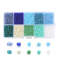 Diy Glass Seed Beads Small Craft Beads Small Beads for DIY Bracelet Necklaces Crafting Jewelry Making Supplies with 3 mm Clear