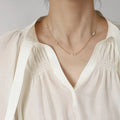 Minos Stainless Steel Pearl Necklaces Hypoallergenic Jewelry 18K Gold Plated Pearl Choker Necklaces for Women