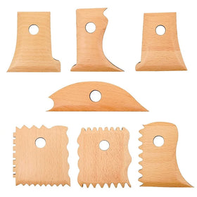 Carving Clay Molds Beech Wood Pottery Foot Shaper Tools Pottery Profile Rib Bundle Carving Clay Pottery Trimming Tools