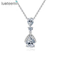 LUOTEEMI New Arrival Jewelry Fashion Necklace Two Tone Bling Necklace Woman Accesory Chain Jewelry Pendant & Charm