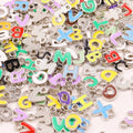 silver gold Letters Mixed Alloy Capital Alphabet Initial Charms Pendant