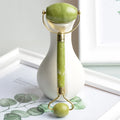 Diy 100% Natural Facial Jade Stone Double Jade Roller