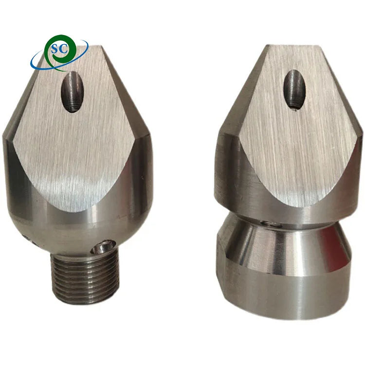New Industrial Stainless Steel Fixed Sewer Nozzle Thread Pipe Water Cleaning Nozzle
