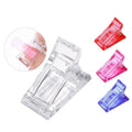 Quick Extension Glue Auxiliary Tool Crystal Shell Nail Clamp for Salon Use Non-Pressing Nail Fixing Clip Used in Nail Salons