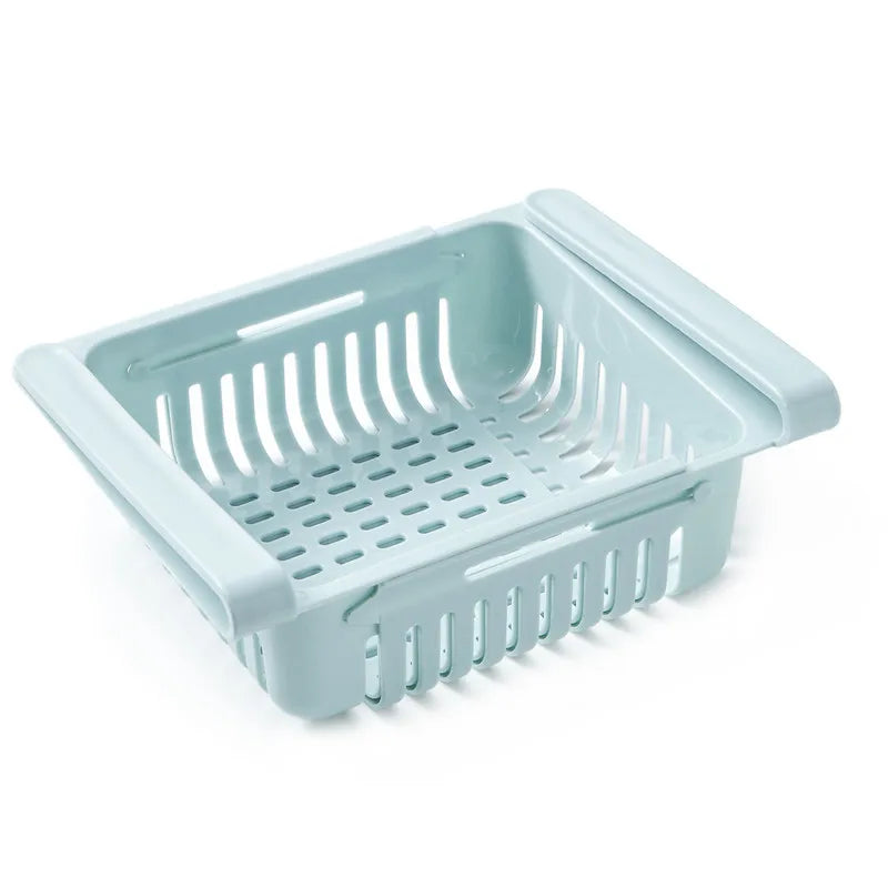Adjustable Retractable Plastic Refrigerator Storage Box Multifunction Kitchen Reusable Food Containers