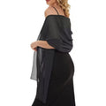 2025 New Satin Chiffon Polyester Scarf Sunscreen Shawl Beach Scarf Silk Scarf Black Wedding Shawl