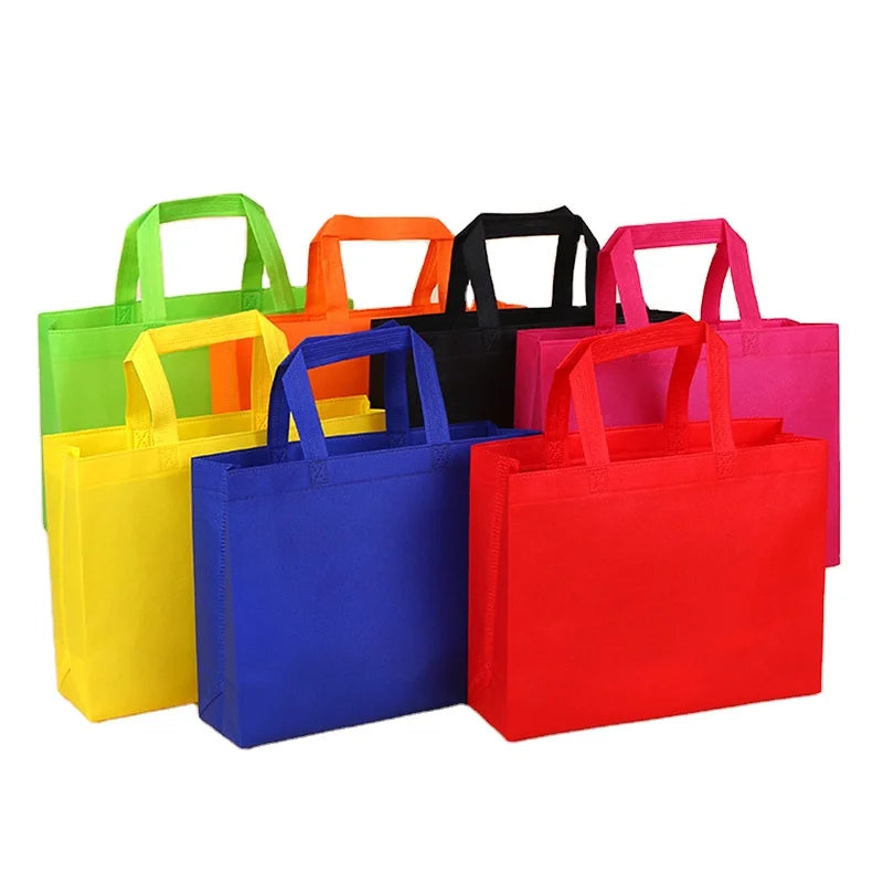 High Quality Custom Eco Stripe Non-Woven Shopping Tote Bag Quality Gift with Logo Printed and Hot Promotions