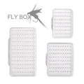 ABS Super Thin Transparent Single Side Fishing Tray Clear Fly Fishing Tackle Box