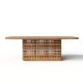 FERLY All-Weather Luxury Outdoor Dining Tables Garden Furniture Modern Outdoor Furniture Table Chairs Dining