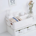 Beauty Supplies Multi-function White Plastic Cosmetic Skincare Product case Storage Boxes Portable Containers Desktop Organizer