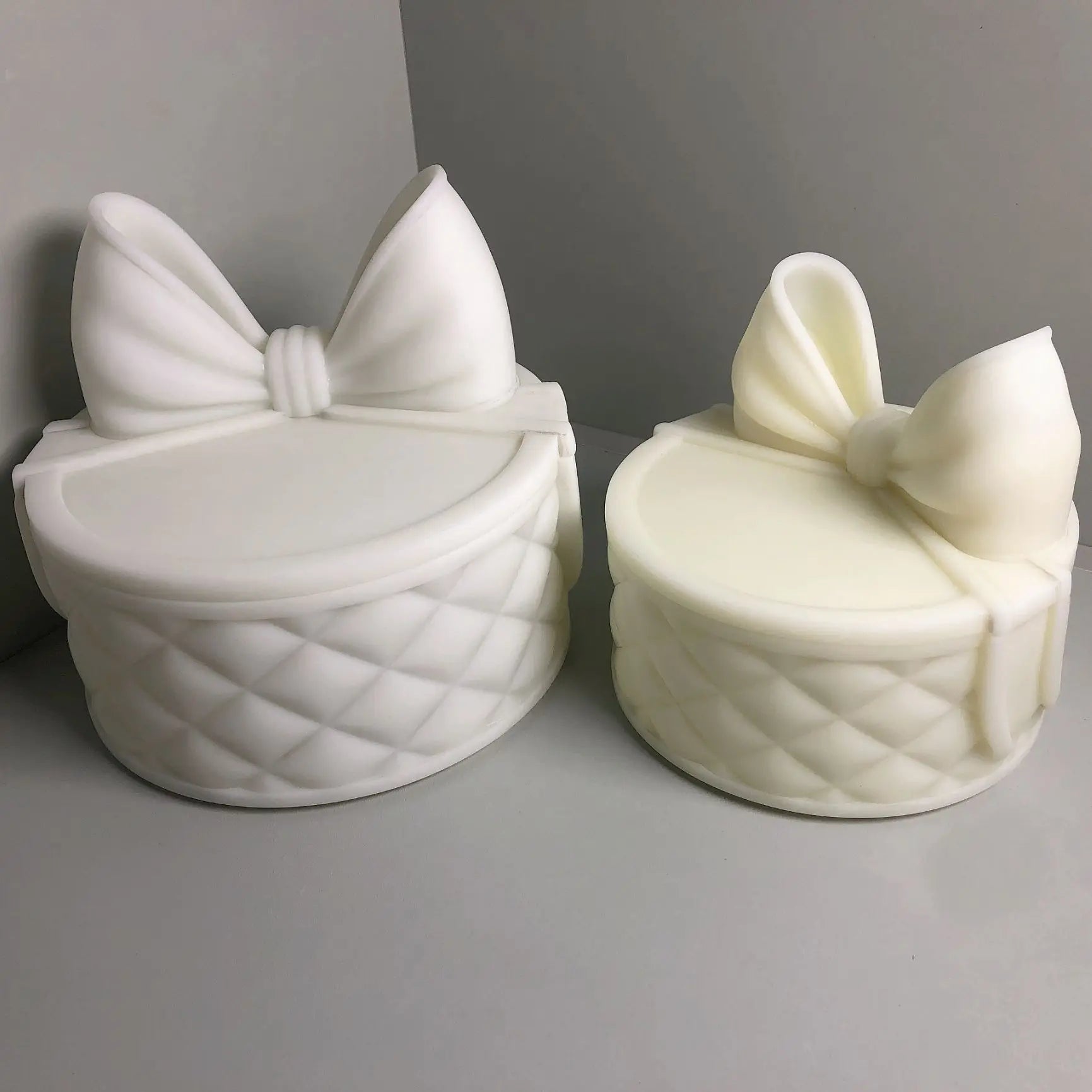 Large Bowknot Storage Box Mold and Jewelry Box Silicone Mold for Epoxy Resin