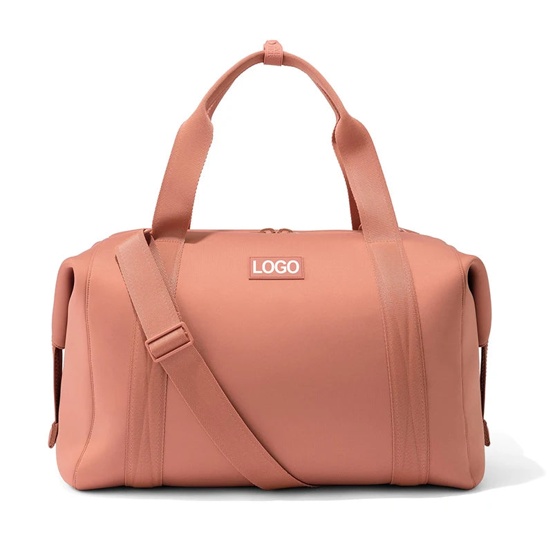Custom Large Capacity Gym Weekender Overnight Bag Neoprene Travel Duffle Bag for Women