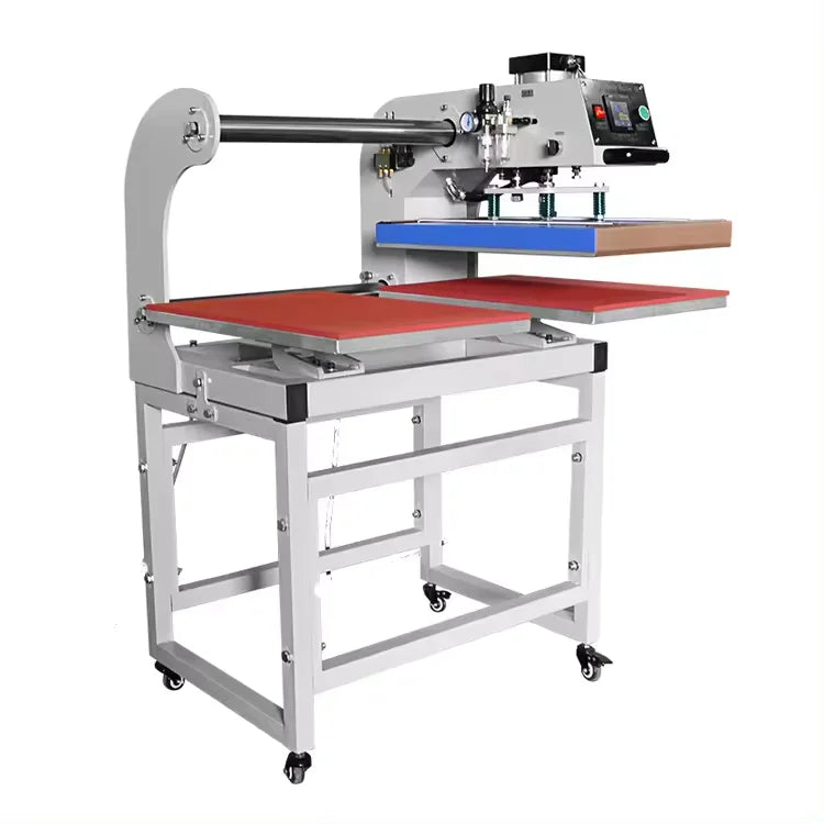 China Custom 60x40cm Pneumatic Automatic Heat Press Machine Intelligent Digital PLC Touch Screen 3D Sports Wear Garment