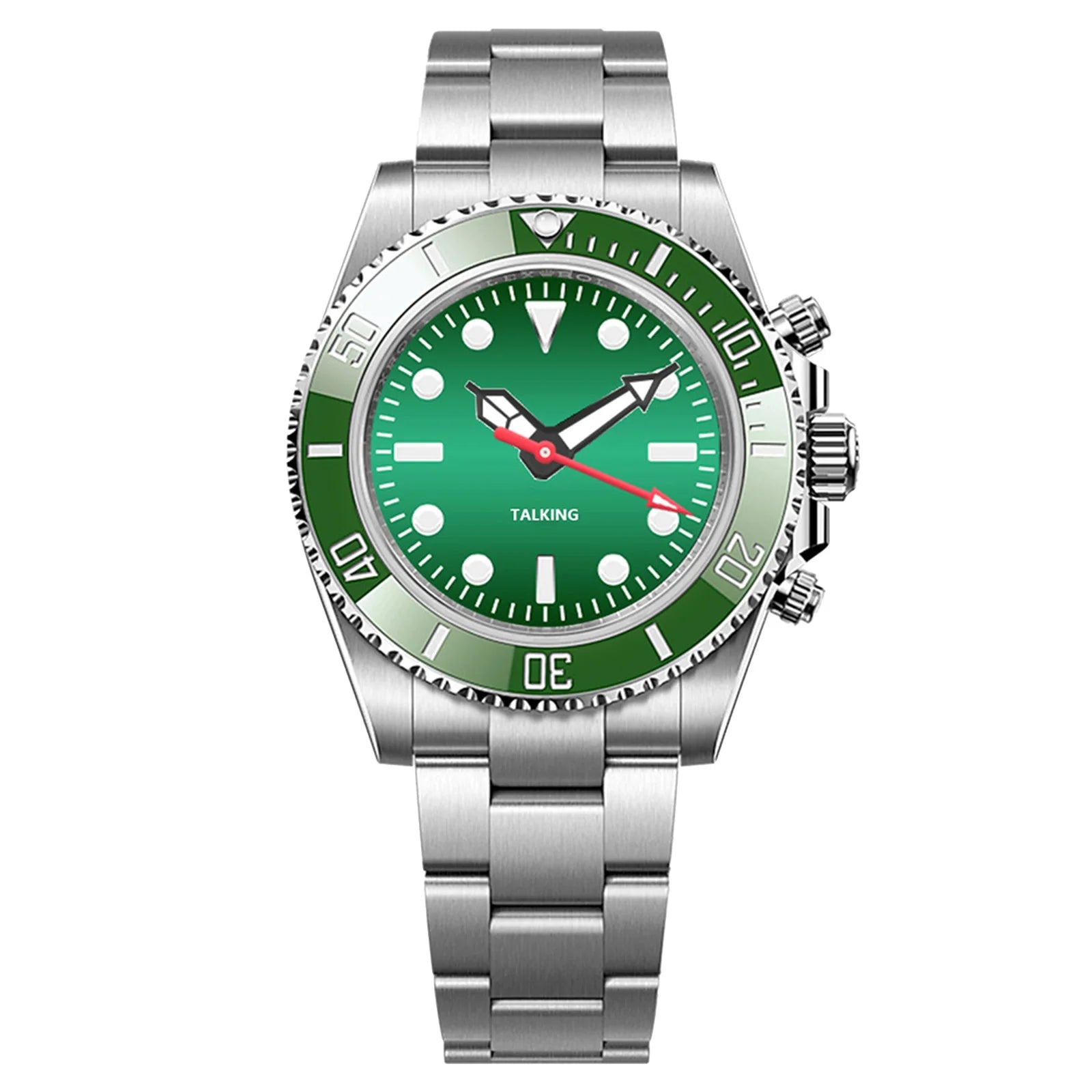 Men's Fashion Quartz Talking Watch Speaking Talking Watch for Old and BlindSpeaks the Time and Date With clear and Loud Voice