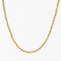 Nagosa Fashion Jewelry 18k Gold Vermeil 925 Sterling Silver Moon Cut Barrel Chain Necklaces for Women