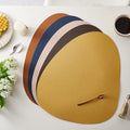 Tabletex Artificial Leather Placemat Double-Sided With Dual-Color Faux Leather Table Mats