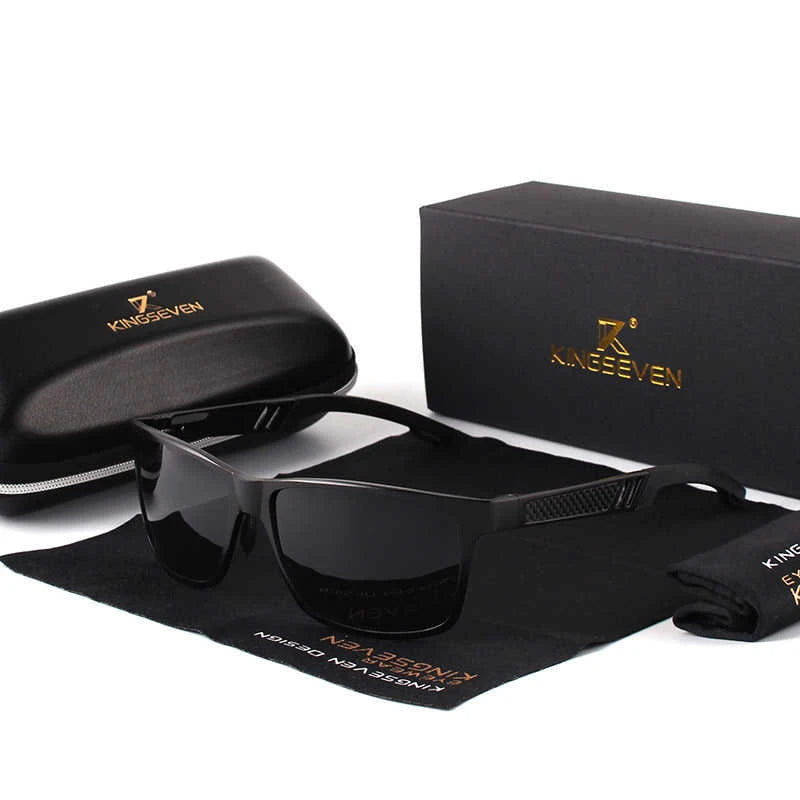 For KINGSEVEN UV400 Polarized Sun Glasses for Men Square Frame Eyewear Accessories Anti-Radiation Hot Sale 7180 Shades for Women